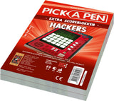 999games 999 jeux Pick a Pen Hackers Score Pads, 2 pcs.
