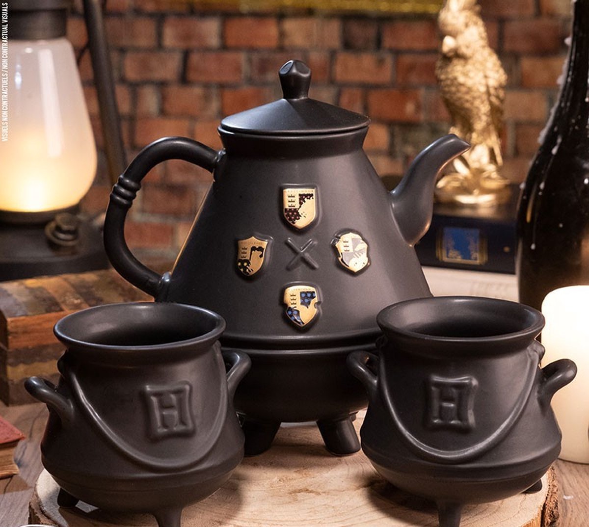 Ensemble théière Harry Potter Poudlard avec 2 bouilloires