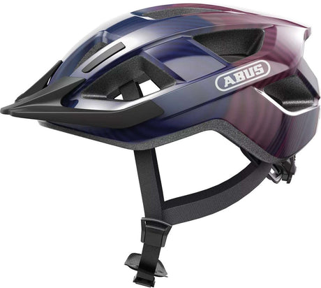 Abus casque aduro 3.0 led violet vagues l 58-62cm