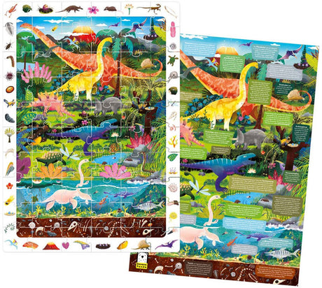 Panda banane - puzzle de recherche et de recherche de dinosaures - 60 pcs.
