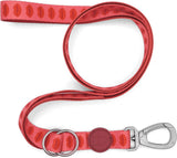 Morso laisse pour chien réglable rouge à lèvres recyclé rose