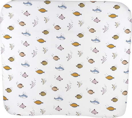 Housse de matelas à langer mer bébé Meyco - multicolore - 85x75cm