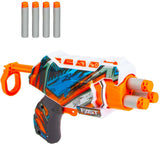 Toi-toys pistolet de tir Strikex en mousse nano blaster avec 4 flèches en mousse
