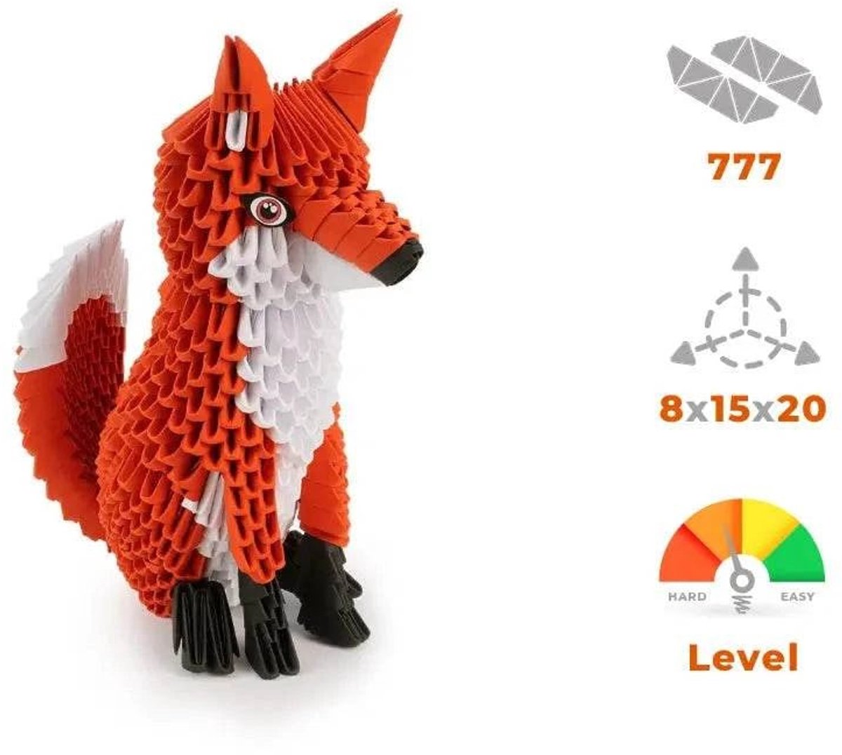 Alexander jouets origami 3d renard - origami 3d