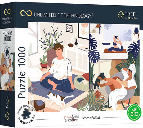 Puzzle Trefl tranquillité d'esprit 1000 pièces en carton FSC durable.