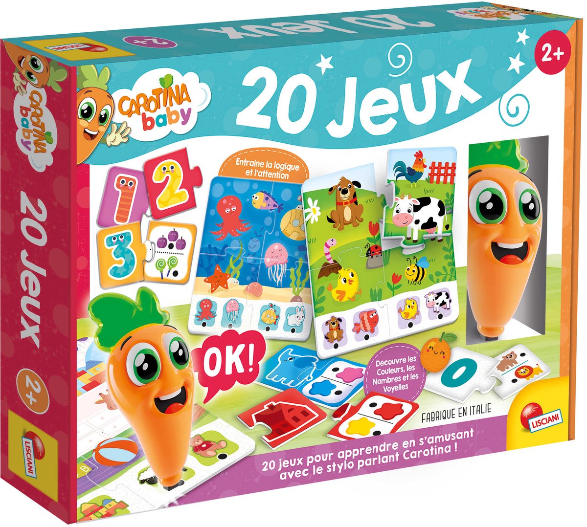 Lisciani carotina baby penna parlante 20 jeux éducatifs éd. français
