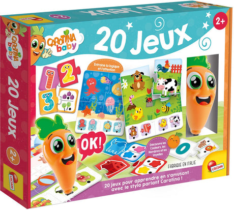 Lisciani carotina baby penna parlante 20 jeux éducatifs éd. français