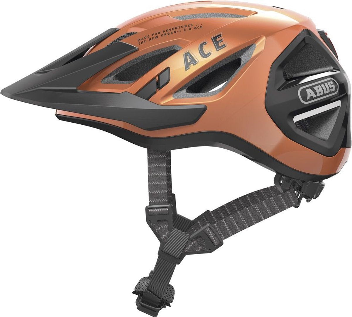 Abus casque urban-i 3.0 ace poisson rouge orange s 51-55cm