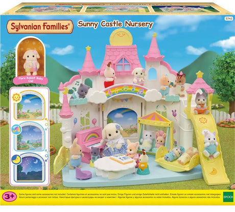 Château de garde d'enfants ensoleillé des familles sylvaniennes d'époque