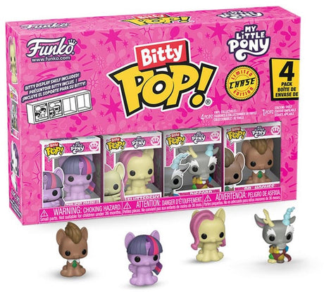 Funko mon petit poney bitty pop ! figurine en vinyle pack de 4 twilightsparkle avec ch 2,5 cm mini figurine - 2 cm