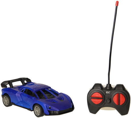 Lobbes jouets bv rc voiture de course bleu noir voiture contrôlée
