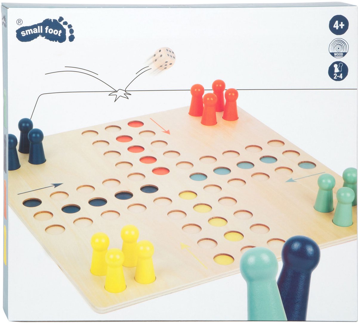 Small foot - jeu ludo en bois xl
