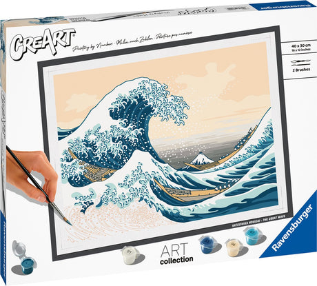 Ravensburger Creart Painting au numéro - Hoksusai: The Great Wave