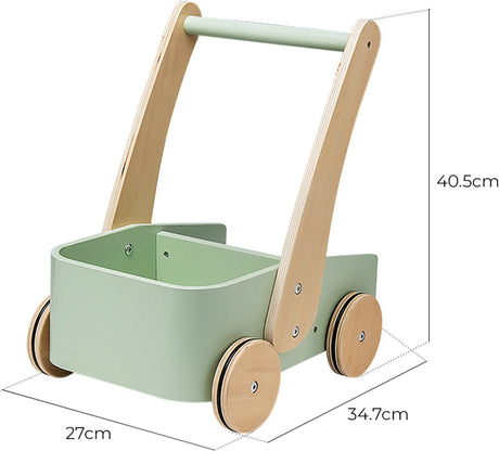 Playwood duwwagen groen loopwagen little walker