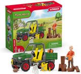 Schleich Farm World Houtzager avec véhicule 42659