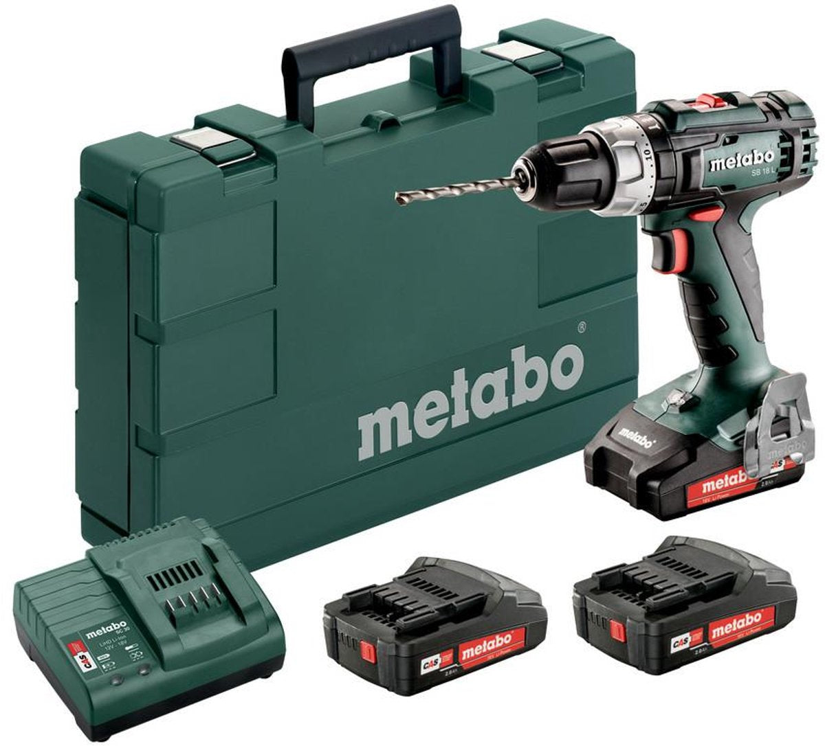 Set Metabo sb 18 l - perceuse sans fil - 18v - li-power - compact