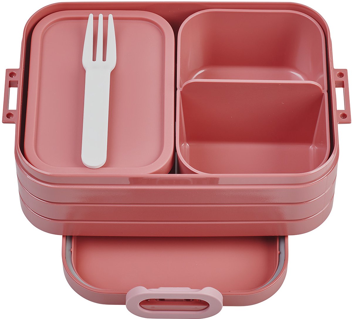 Mepal bento box midi - boîte à pain - 4 sandwichs - mauve vif