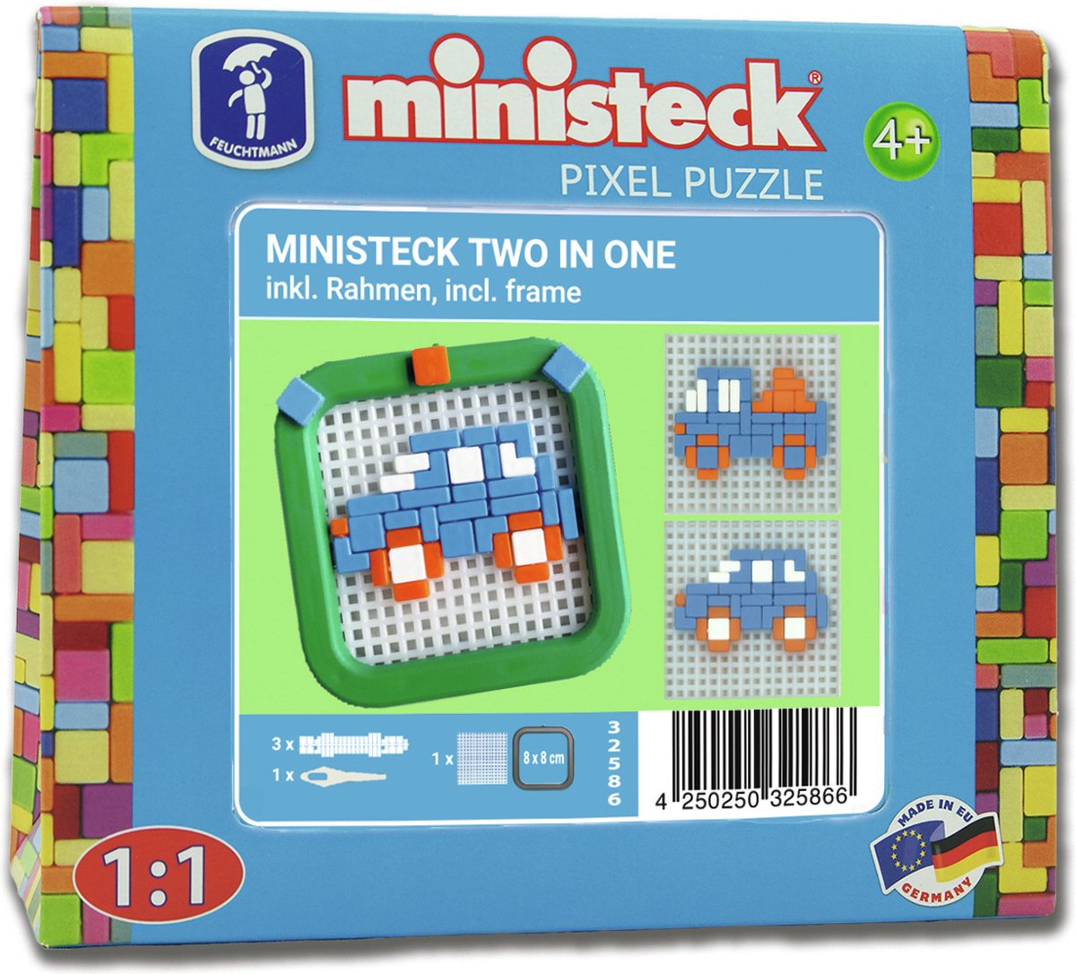 Ministeck mini cadres 2en1 - assortis - petite boîte - 130pcs