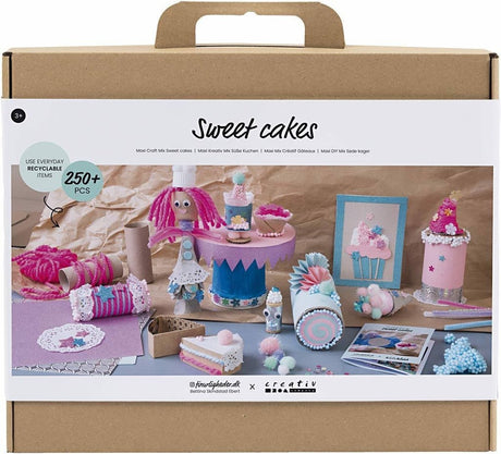 Entreprise créative https : www.cchobby.nl maxi-creatieve-box-lekkere-taarten-taart-en-zoetigheid-diverse-colours-1-doos