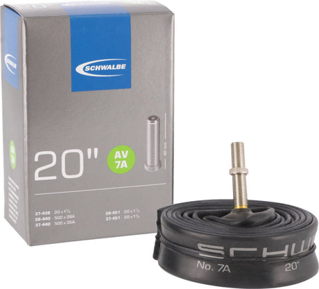Tube intérieur de Schwalbe av7a 20 pouces 20x1 3 8 28 37-438-451 AV 40 mm