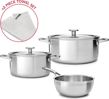 Batterie de cuisine Kitchenaid Multiply 7 pièces - Sans PFAS