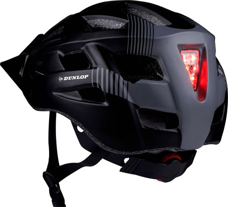 Casque de vélo Dunlop l avec visière et LED