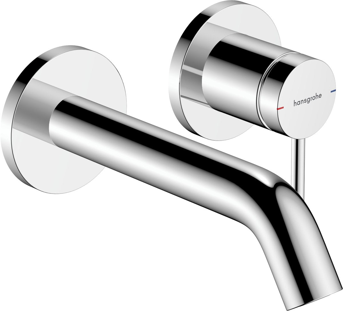 Hansgrohe tecturis s - robinet de lavabo à encastrer - pour montage mural - commande à levier unique - bec de 16,5 cm - chrome