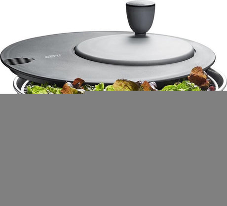 Essoreuse à salade rotative Gefu - 4 litres - bol en acier inoxydable - avec poignée rotative