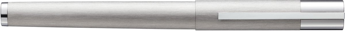 Stylo plume Lamy Scala Silver - Stylo plume en acier inoxydable brossé, poignée et clip chromés brillants - plume taille M - design élégant et minimaliste - incl. cartouche d'encre t 10 bleue - droitier