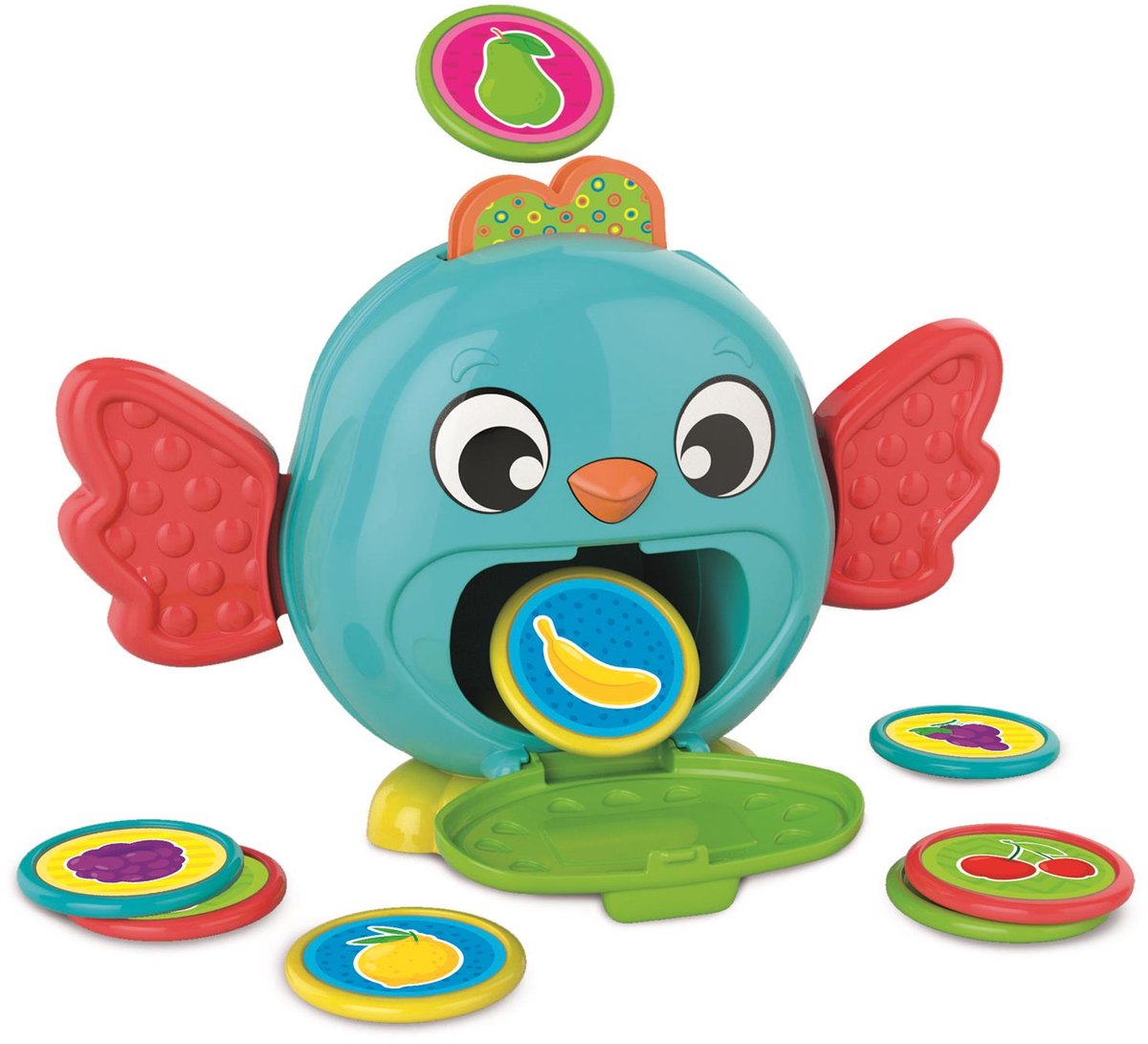 Tirelire Clementoni pour bébés oiseaux avec pièces de monnaie, 9 pièces.