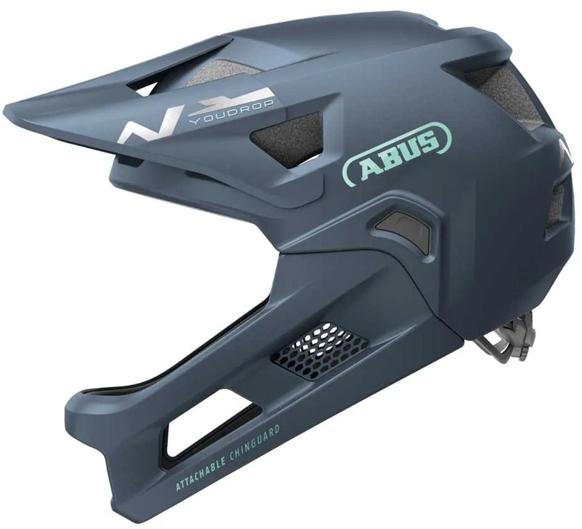 Casque de vélo Abus youdrop ff bleu nuit s - 48-55 cm - bleu - adapté à une utilisation sur les vélos pour enfants - 430 g