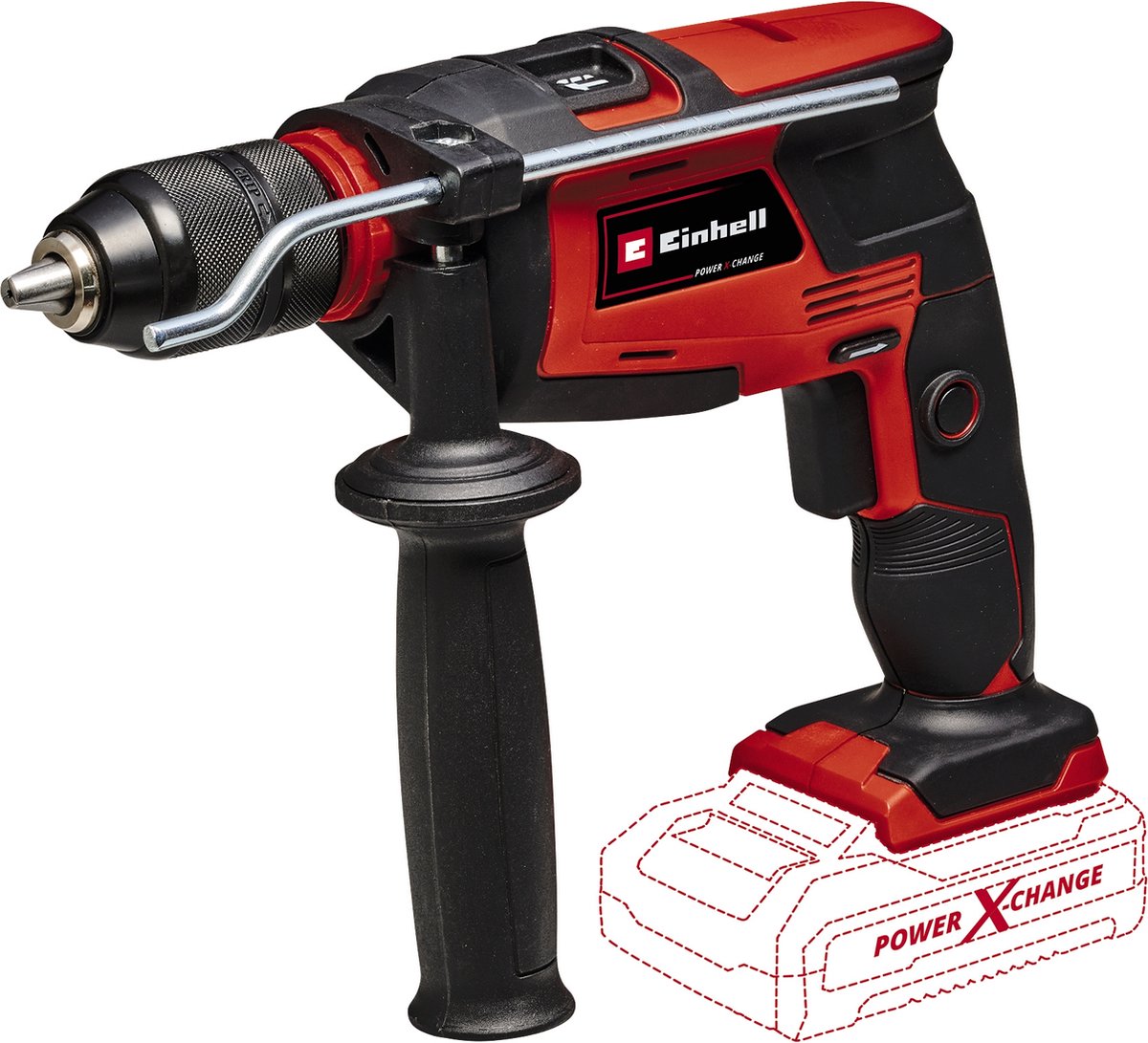 Perceuse à percussion sans fil Einhell te-id 18 li solo - power x-change - 18 v li-ion - perceuses et perceuses à percussion - max. capacité de perçage dans le béton : 13 mm - mandrin sans clé : 13 mm - excl. batterie et chargeur