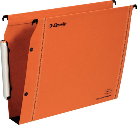 Classeur suspendu latéral Esselte orgarex - fond 50 mm - a4 - 25 pièces - orange - pour travailler à domicile - idéal pour le bureau à domicile