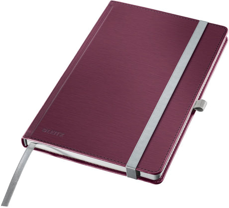 Carnet de style Leitz a5 ligné - avec couverture rigide - papier 100 grammes - rouge grenat
