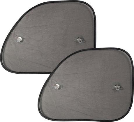 Awnings Hatchback Side Fenêtre 65 cm noir 2 pièces