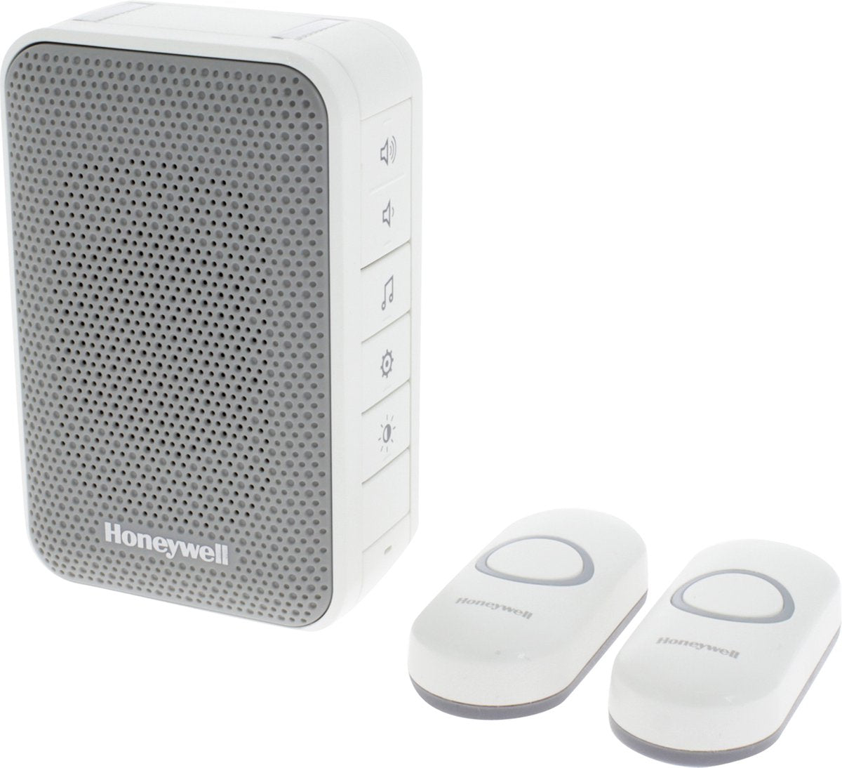 Honeywell dc313nfb - kit de sonnette sans fil avec 2 poussoirs de porte - blanc