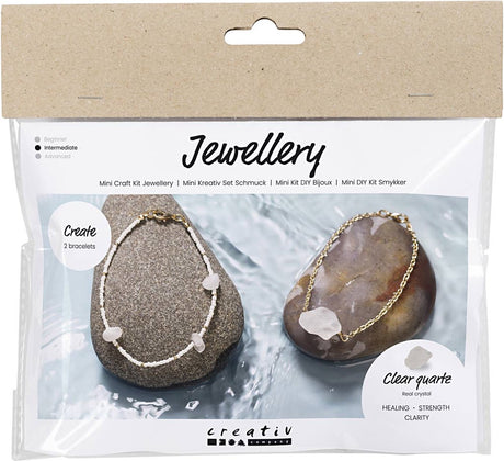 Entreprise créative https : www.cchobby.nl mini-hobbyset-jewelry-bracelet-with-rock-cristal-1-box