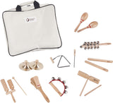 Instruments de musique du monde classiques avec sac de rangement 9 pièces