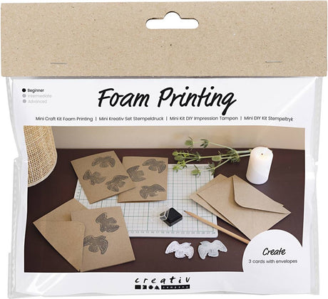 Entreprise créative https: www.cchobby.nl mini-hobbyset-foam-druk-kaart-met-pigeons-beige-1-doos