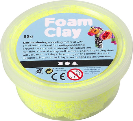 Foam Clay ® jaune fluo 35gr