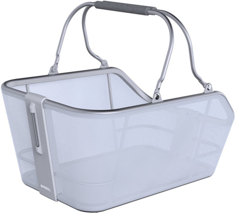 Basil Cento Tech Fibre Nordlicht Mik - Becycle Panier - Au dos - Blauwver