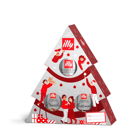 Illy - Sapin de Noël - 3 x 125gr de café