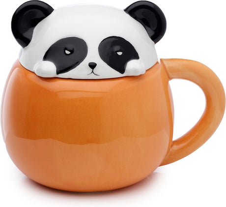 Tasse en céramique en forme de couvercle de panda Adoramals