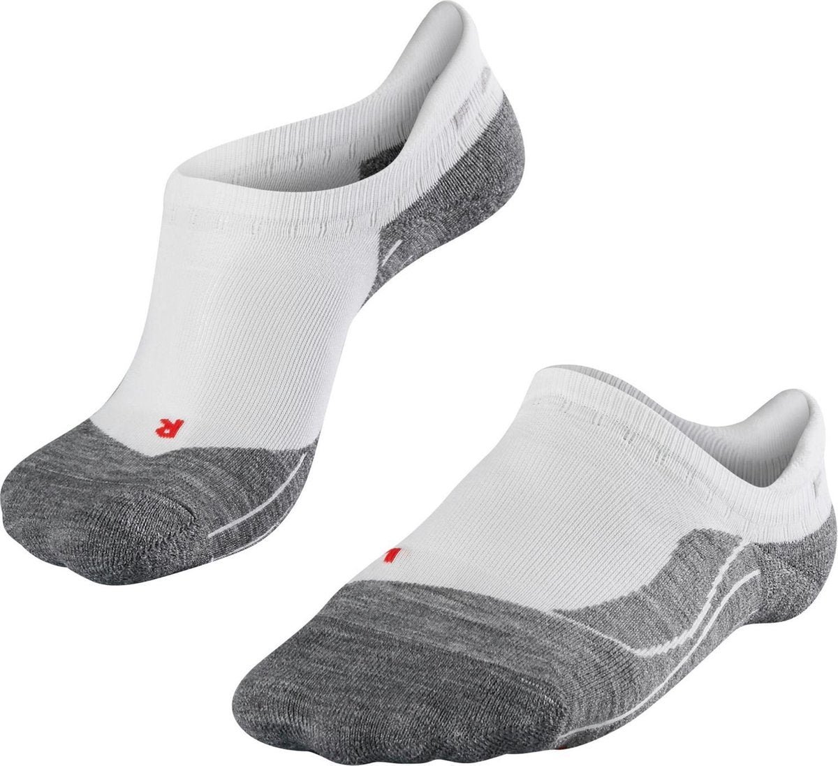 Falke ru4 chaussettes de course invisibles anti-ampoules en coton matériau fonctionnel femme blanc - taille 39-40