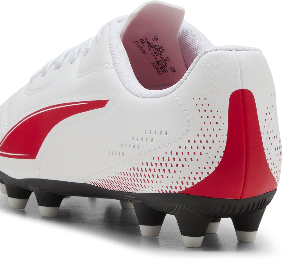 Puma vitoria ii fg ag jr chaussures de sport unisexe - blanc-rouge