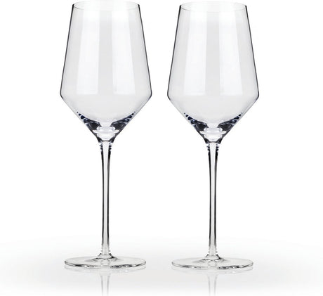 Verre à vin coudé Viski - cristal - 384ml - 2 pièces