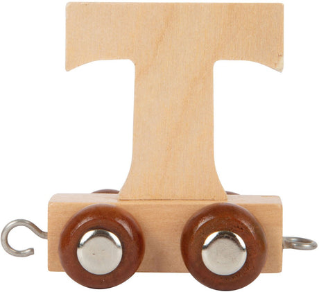Small foot - train de lettres en bois - t - 12 pièces