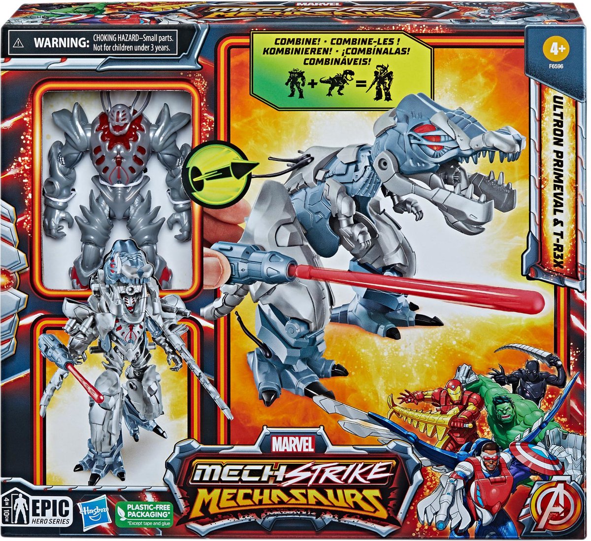 Marvel Mech frappe Ultron T-Rex