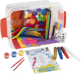 Boîte de bricolage créative en groupe avec divers matériaux de bricolage, 240 pcs.