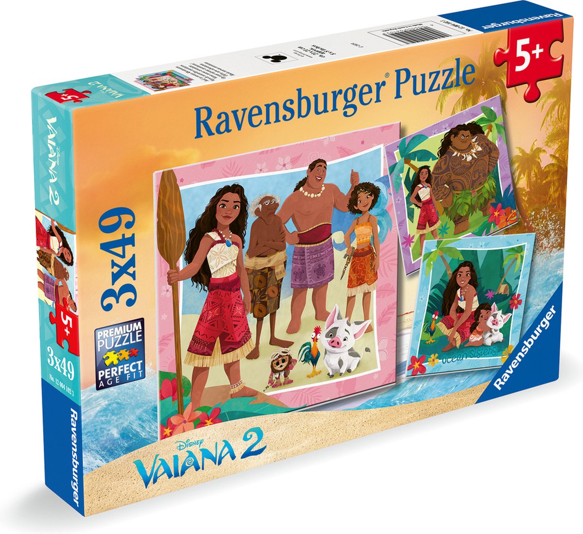 Ravensburger puzzle Disney Vaiana 2, 3x49pcs.